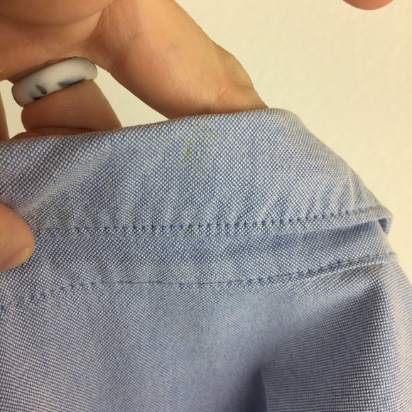 J Crew Boy Fit 2 Tone Chambray Button Up - Picture 5 of 5